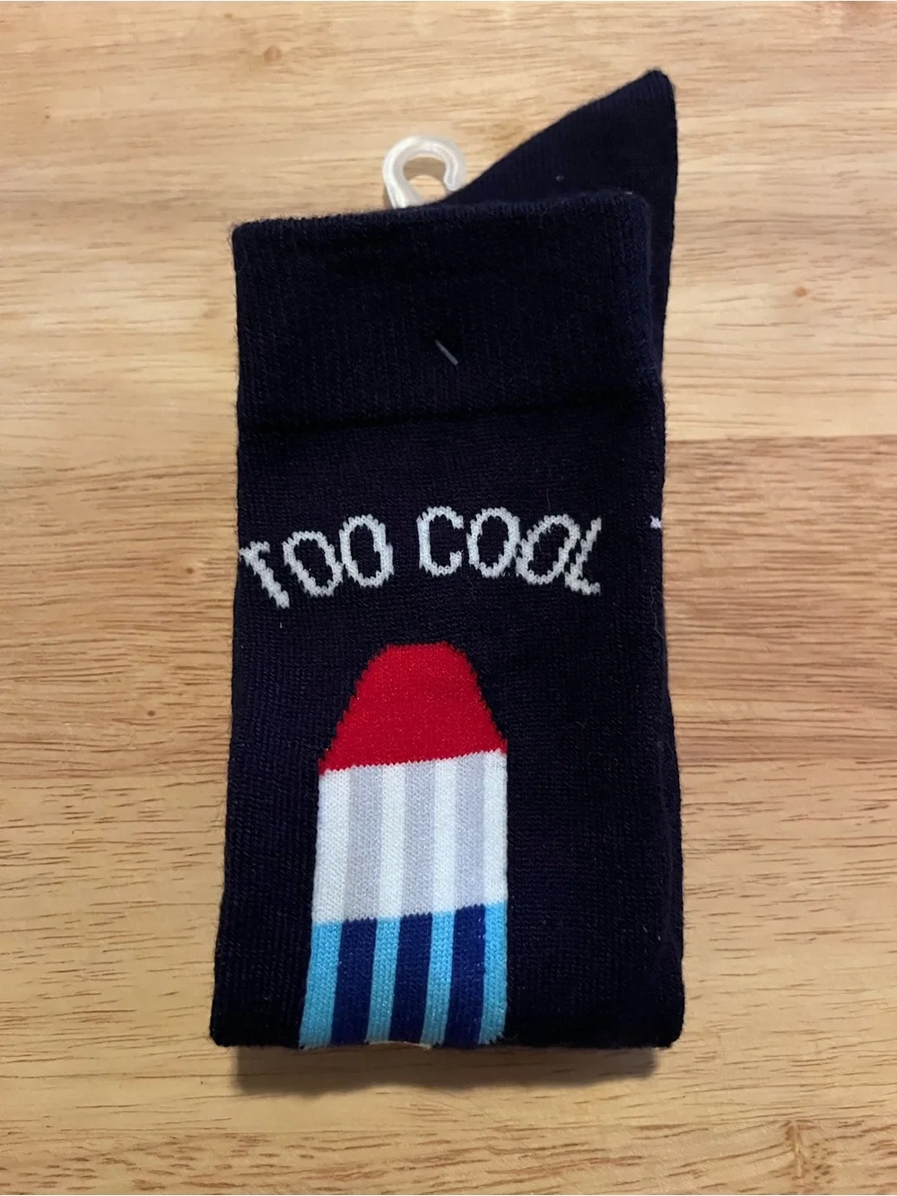 Target Navy Knee-High Socks with Red, White & Blue Popsicle Design